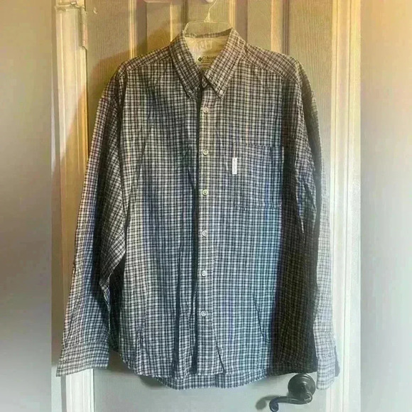 Columbia Other - Columbia Mens long sleeve blue plaid button down shirt size Large